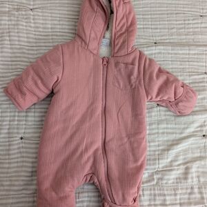 Wonder Nation Pink Hooded Footie